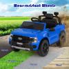 imageLicensed Ford Ranger Ride on Pickup Truck by INFANS 12V Battery Powered Electric Vehicle for Kids with Remote Control Headlight Power Display Bluetooth MP3 Music Aged 36 Years BlueBlue