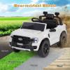 imageLicensed Ford Ranger Ride on Pickup Truck by INFANS 12V Battery Powered Electric Vehicle for Kids with Remote Control Headlight Power Display Bluetooth MP3 Music Aged 36 Years BlueWhite