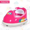 imageINFANS Kids Ride On Car 6V Bumper Car Electric Vehicles with 2 Driving Modes360 Degree Spin Remote Control LED Lights Music Bluetooth Rechargeable Battery Powered Toys PurpleRose