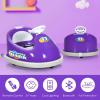 imageINFANS Kids Ride On Car 6V Bumper Car Electric Vehicles with 2 Driving Modes360 Degree Spin Remote Control LED Lights Music Bluetooth Rechargeable Battery Powered Toys PurplePurple