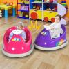 imageINFANS Kids Ride On Car 6V Bumper Car Electric Vehicles with 2 Driving Modes360 Degree Spin Remote Control LED Lights Music Bluetooth Rechargeable Battery Powered Toys PurpleRose