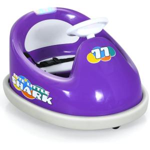 imageINFANS Kids Ride On Car 6V Bumper Car Electric Vehicles with 2 Driving Modes360 Degree Spin Remote Control LED Lights Music Bluetooth Rechargeable Battery Powered Toys PurplePurple