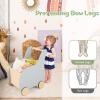 imageINFANS 2 in 1 Baby Wooden Push Learning Walker with Wheels Toddlers Wagon Push and Pull Toy Kid Shopping Cart Stroller for Children Baby Girls Boys Age 1 2 3 Years Old