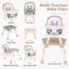 imageINFANS 8 in 1 Baby High Chair Convertible Highchair for Babies and Toddlers Infant Dining Booster Seat Building Block Table Kids Stool Table Chair Set with Removable Tray 8 in 1 Light BrownLight Brown