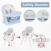 imageINFANS 8 in 1 Baby High Chair Convertible Highchair for Babies and Toddlers Infant Dining Booster Seat Building Block Table Kids Stool Table Chair Set with Removable Tray 8 in 1 Light BrownBlue