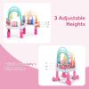 imageINFANS Baby Bouncer Activity Center 5 in 1 Toddler Bouncing Activity Saucer Playtime Mat Activity Table with 360Rotating Seat 3 Adjustable Height Foldable Exersaucer Learning Walker Pink