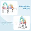 imageINFANS Baby Bouncer Activity Center 5 in 1 Toddler Bouncing Activity Saucer Playtime Mat Activity Table with 360Rotating Seat 3 Adjustable Height Foldable Exersaucer Learning Walker Grey