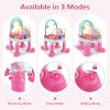 imageINFANS Baby Bouncer Activity Center 5 in 1 Toddler Bouncing Activity Saucer Playtime Mat Activity Table with 360Rotating Seat 3 Adjustable Height Foldable Exersaucer Learning Walker Pink