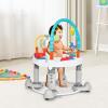 imageINFANS Baby Bouncer Activity Center 5 in 1 Toddler Bouncing Activity Saucer Playtime Mat Activity Table with 360Rotating Seat 3 Adjustable Height Foldable Exersaucer Learning Walker Grey