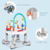 imageINFANS Baby Bouncer Activity Center 5 in 1 Toddler Bouncing Activity Saucer Playtime Mat Activity Table with 360Rotating Seat 3 Adjustable Height Foldable Exersaucer Learning Walker Grey