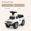 imageINFANS Kids Ride On Push Car Licensed Jeep FoottoFloor Sliding Toddler Toy with Engine Sound Horn Under Seat Storage Baby Walking Racer Gift for Boys Girls Age 153 PinkWhite