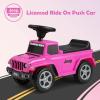 imageINFANS Kids Ride On Push Car Licensed Jeep FoottoFloor Sliding Toddler Toy with Engine Sound Horn Under Seat Storage Baby Walking Racer Gift for Boys Girls Age 153 PinkPink