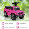 imageINFANS Kids Ride On Push Car Licensed Jeep FoottoFloor Sliding Toddler Toy with Engine Sound Horn Under Seat Storage Baby Walking Racer Gift for Boys Girls Age 153 PinkPink