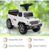 imageINFANS Kids Ride On Push Car Licensed Jeep FoottoFloor Sliding Toddler Toy with Engine Sound Horn Under Seat Storage Baby Walking Racer Gift for Boys Girls Age 153 PinkWhite