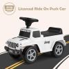 imageINFANS Kids Ride On Push Car Licensed Jeep FoottoFloor Sliding Toddler Toy with Engine Sound Horn Under Seat Storage Baby Walking Racer Gift for Boys Girls Age 153 PinkWhite