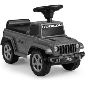 imageINFANS Kids Ride On Push Car Licensed Jeep FoottoFloor Sliding Toddler Toy with Engine Sound Horn Under Seat Storage Baby Walking Racer Gift for Boys Girls Age 153 PinkGray