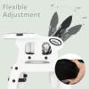 imageINFANS 5 in 1 Baby High Chair Convertible Toddler Table Chair Set MultiFunction Rocking Seat with Lockable Universal Wheels Adjustable Seat Back Removable TraysBlack