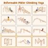 imageINFANS 12 in 1 Climbing Toys for Toddlers Upgrade Wooden Montessori Foldable Triangle Climber Set with Reversible Ramp Slide Ladder Seesaw Indoor Pikler Climb Activity Jungle for Kids Age 312 in 1