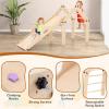 imageINFANS 12 in 1 Climbing Toys for Toddlers Upgrade Wooden Montessori Foldable Triangle Climber Set with Reversible Ramp Slide Ladder Seesaw Indoor Pikler Climb Activity Jungle for Kids Age 312 in 1