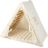 imageINFANS 12 in 1 Climbing Toys for Toddlers Upgrade Wooden Montessori Foldable Triangle Climber Set with Reversible Ramp Slide Ladder Seesaw Indoor Pikler Climb Activity Jungle for Kids Age 33 in 1