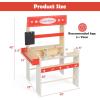 imageINFANS Grocery Store Marketplace Toy for Kids Wooden Market Stand Pretend Play Set with 36 Cutting Vegetables Fruits Pieces Role Food Shop Playset Gift for Boys Girls Ages 3Fruit Store