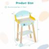 imageINFANS Kids Grill Playset Wooden Pretend BBQ Toy Set with 21 Food Accessories Role Play Kitchen Cooking Set Gift for Toddlers Boys Girls Age 3