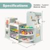 imageINFANS Kids Grocery Store Playset Wooden Supermarket Toy Set with Cash Register Vending Machine Play Food Accessories Blackboard Pretend Play Store Gift for Toddler Boys Girls Gray375 x 24 x 325