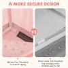 imageINFANS Kids Play Tent with Washable Mat Star Light Windows AntiTrip Large Playhouse Toys for Children Boys Girls Indoor Outdoor Princess Tents Castle for Toddlers BeigePink