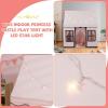 imageINFANS Kids Play Tent with Washable Mat Star Light Windows AntiTrip Large Playhouse Toys for Children Boys Girls Indoor Outdoor Princess Tents Castle for Toddlers BeigePink