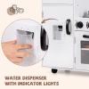 imageINFANS Play Kitchen for Kids Wooden Kids Play Kitchen Playset with Realistic Light ampamp Sounds Pots Pan Microwave Sink Children Pretend Cooking Toy Set Gift for Toddler Boys Girls Ages 3White