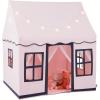 imageINFANS Kids Play Tent with Washable Mat Star Light Windows AntiTrip Large Playhouse Toys for Children Boys Girls Indoor Outdoor Princess Tents Castle for Toddlers BeigePink