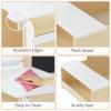 imageINFANS 3 in 1 Kids Art Table and Chair Set Toddler Craft and Play Wood Activity Desk with DoubleSided Easel Blackboard Whiteboard Paper Roll for Writing Children Furniture for Daycare NurseryNatural