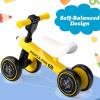 imageINFANS Baby Balance Bike Toddler Ride On Bicycle for 1 2 3 Year Old Kids No Pedal Sliding Toy with Silent Wheels Infant First Birthday Gifts for Ages 1236 Months Boys GirlsGolden Yellow 6B