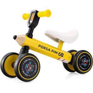 imageINFANS Baby Balance Bike Toddler Ride On Bicycle for 1 2 3 Year Old Kids No Pedal Sliding Toy with Silent Wheels Infant First Birthday Gifts for Ages 1236 Months Boys GirlsGolden Yellow 6B