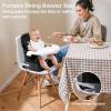imageINFANS 9 in 1 High Chair Convertible Baby Highchair for Babies and Toddlers Table and Chair Set Building Block Infant Dining Booster Seat Kids Stool with Activity Children Play Kitchen PinkBlack