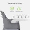 imageINFANS 9 in 1 High Chair Convertible Baby Highchair for Babies and Toddlers Table and Chair Set Building Block Infant Dining Booster Seat Kids Stool with Activity Children Play Kitchen PinkGrey