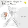 imageINFANS Baby High Chair Modern Convertible Design Highchair with Aluminum Construction 5 Different Heights Removable Tray Detachable PU Leather Cushion Dinning Seat for Infant and Toddlers
