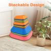 imageINFANS Balance Stepping Stones for Kids 6pcs NonSlip Plastic Balance Stones Indoor Outdoor Coordination Balance Blocks Promote Sensory Toddlers Coordination Skills for Age 38 Years11 PCS