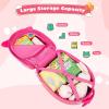 imageINFANS Kids Luggage 16 Carry On Rolling Suitcase with LED Flashing Spinner Wheels for Girls Boys Travel Trolley Hardside Case for Toddlers