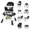 imageINFANS 9 in 1 High Chair Convertible Baby Highchair for Babies and Toddlers Table and Chair Set Building Block Infant Dining Booster Seat Kids Stool with Activity Children Play Kitchen PinkBlack