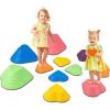 imageINFANS Balance Stepping Stones for Kids 6pcs NonSlip Plastic Balance Stones Indoor Outdoor Coordination Balance Blocks Promote Sensory Toddlers Coordination Skills for Age 38 Years11 PCS