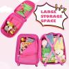 imageINFANS Luggage Set 12 Travel Backpack and 16 Carry on Suitcase with Rolling Spinner Wheels 2 Pcs Trolley Case Gift