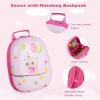 imageINFANS Luggage Set 12 Travel Backpack and 16 Carry on Suitcase with Rolling Spinner Wheels 2 Pcs Trolley Case Gift