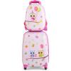 imageINFANS Luggage Set 12 Travel Backpack and 16 Carry on Suitcase with Rolling Spinner Wheels 2 Pcs Trolley Case Gift