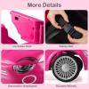imageLicensed Fiat 500 Ride on Push Car by INFANS 3 in 1 Baby Stroller Sliding Walking Car with Retractable Footrest Parent Control Handle Horn FoottoFloor Toys for Kids Toddlers 18 Month PinkPink