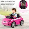 imageLicensed Fiat 500 Ride on Push Car by INFANS 3 in 1 Baby Stroller Sliding Walking Car with Retractable Footrest Parent Control Handle Horn FoottoFloor Toys for Kids Toddlers 18 Month PinkPink