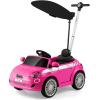 imageLicensed Fiat 500 Ride on Push Car by INFANS 3 in 1 Baby Stroller Sliding Walking Car with Retractable Footrest Parent Control Handle Horn FoottoFloor Toys for Kids Toddlers 18 Month PinkPink