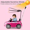 imageLicensed Fiat 500 Ride on Push Car by INFANS 3 in 1 Baby Stroller Sliding Walking Car with Retractable Footrest Parent Control Handle Horn FoottoFloor Toys for Kids Toddlers 18 Month PinkPink