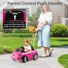 imageLicensed Fiat 500 Ride on Push Car by INFANS 3 in 1 Baby Stroller Sliding Walking Car with Retractable Footrest Parent Control Handle Horn FoottoFloor Toys for Kids Toddlers 18 Month PinkPink