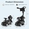 imageLicensed Mercedes Benz Push Car for Toddlers by INFANS 3 in 1 Sliding Walking Car with Push Handle Horn Music Underneath Storage FoottoFloor Ride on Toys for Boys Girls WhiteBlack